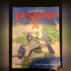 Abeka God's Gift of Language A 2nd edition Work-text with only few pages marked
